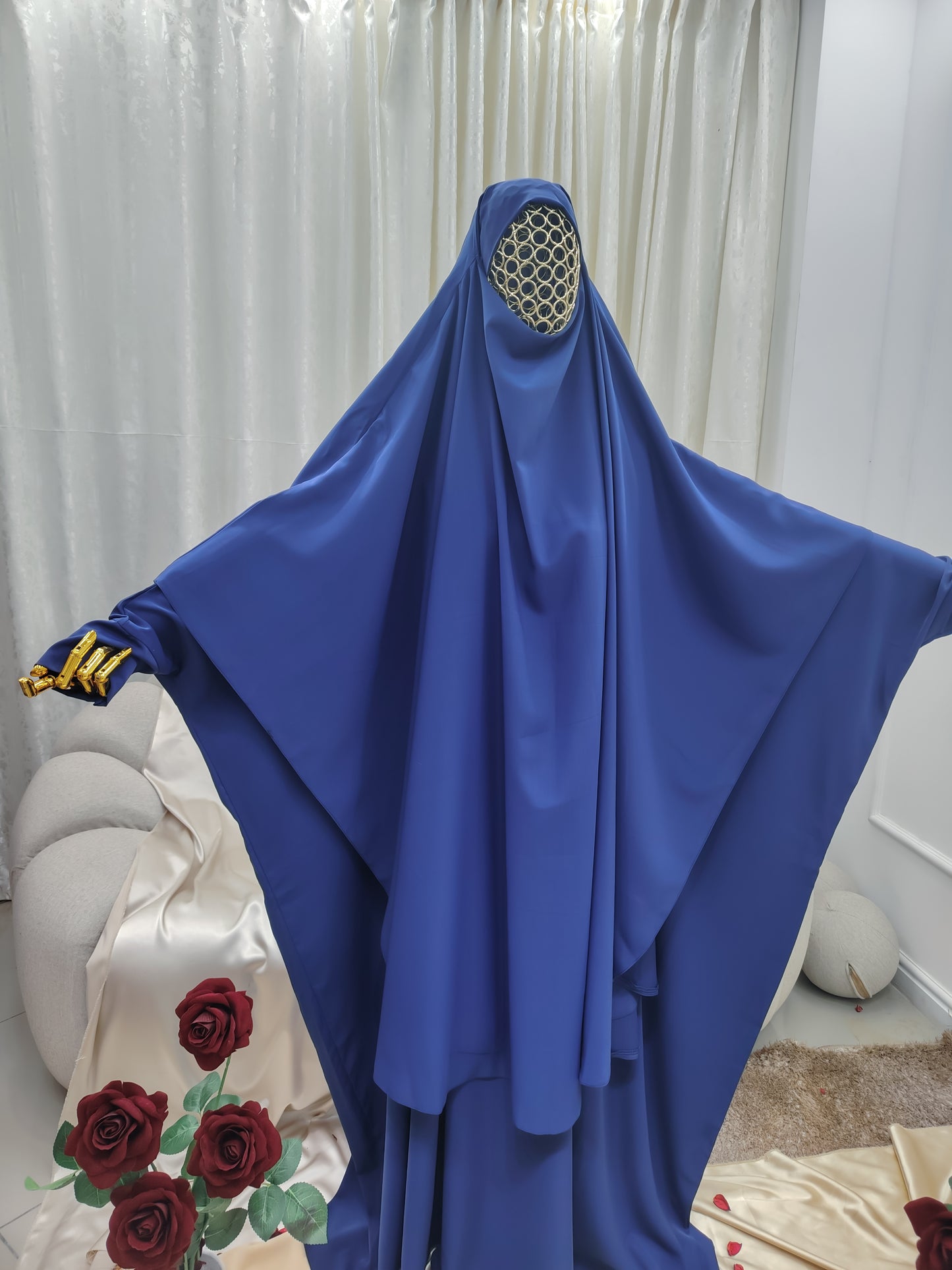 حجاب شرعي قطعتين – قماش كراپ آمريكا