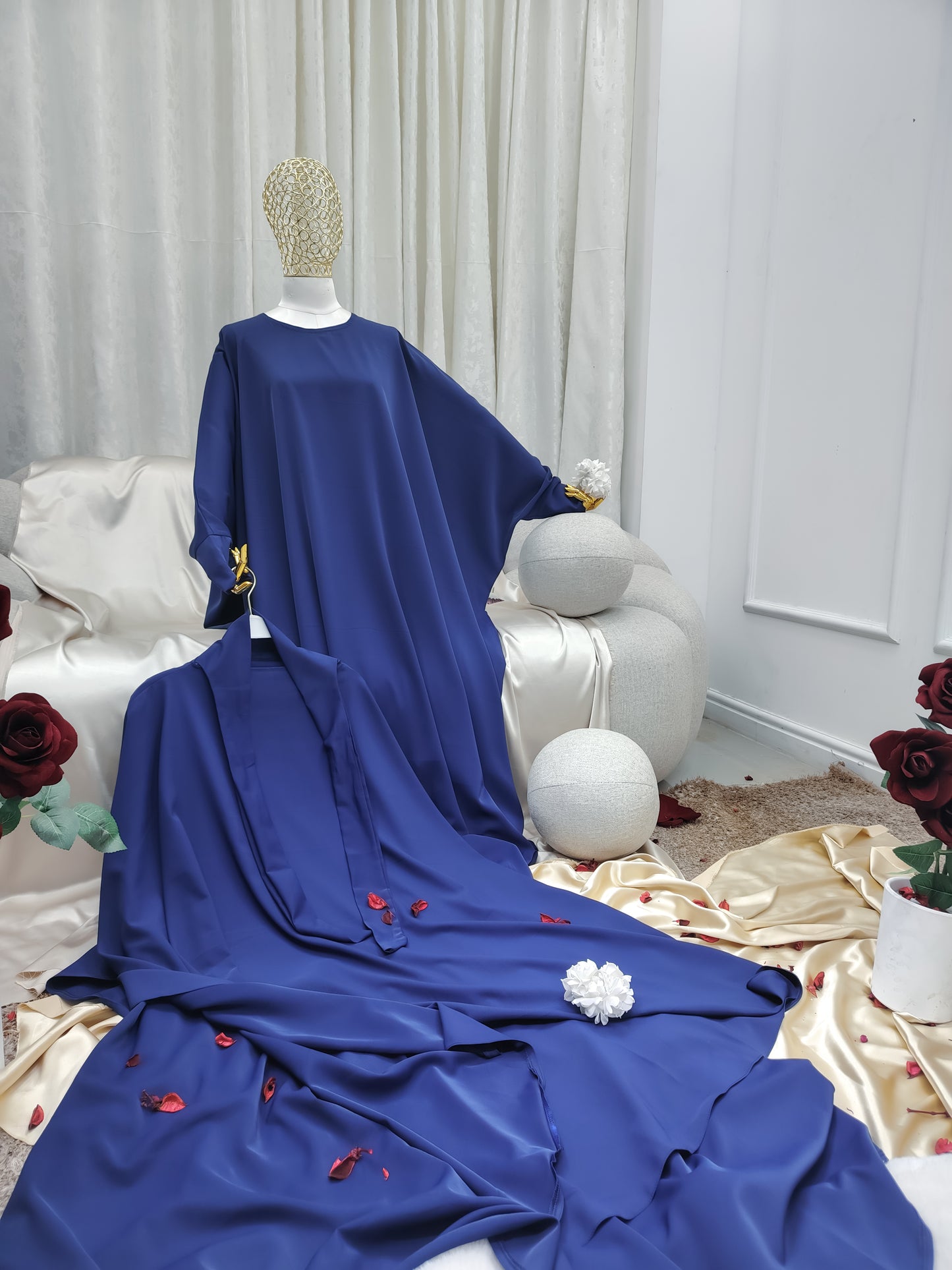 حجاب شرعي قطعتين – قماش كراپ آمريكا